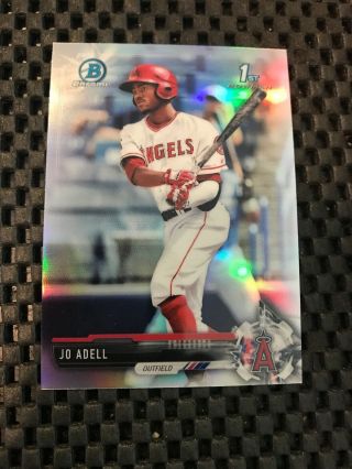 Jo Adell 2017 Bowman Chrome Prospect Refractor Sp 1st Bowman Rc Rookie Angels