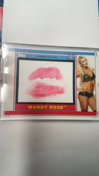 Wwe Mandy Rose Kiss Card /99