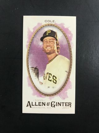 2017 Topps Allen And Ginter Mini Brooklyn Back 164 Gerrit Cole Pirates 08/25