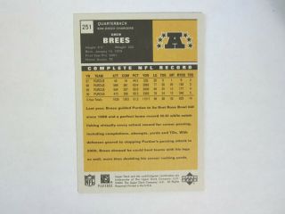 2001 Upper Deck Vintage 251 Drew Brees Card (B5) Chargers / Orleans Saints 2