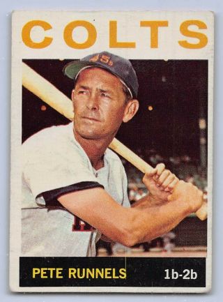 1964 Pete Runnels - Topps Baseball Card 121 - Houston Colt 45 