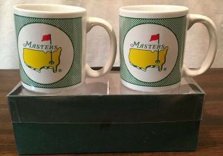 The Masters Golf Tournament Two Coffee Mugs - Augusta,  Ga.  12 Oz