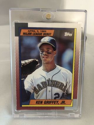 1989 Ken Griffey Jr Topps Major League Debut Rookie 46 Rc Seattle Mariners
