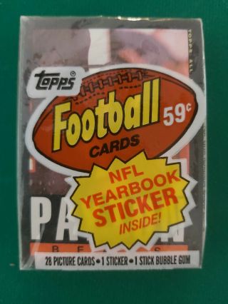1985 Topps Football Cello Pack Walter Payton On Top Moon? Sscards