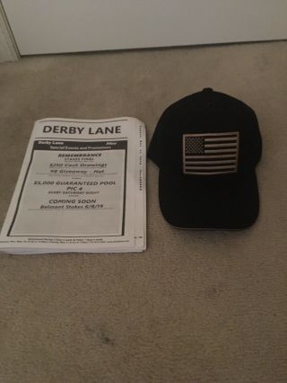 Derby Lane Greyhound Racing Remembrance Stakes Hat And Program