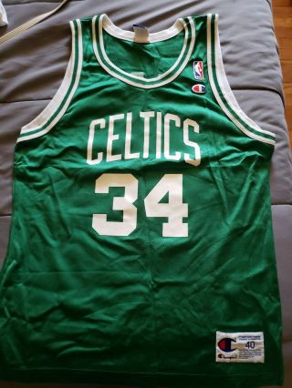 Vintage Nike Boston Celtics 34 Paul Pierce Basketball Jersey Adult M Great Cond