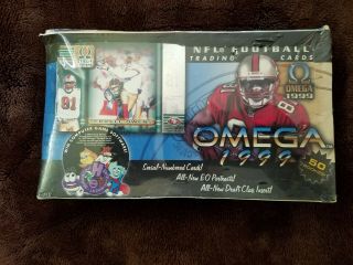 1999 Pacific Omega Football Factory Hobby Box Nfl 36 Packs Awesome Box 2