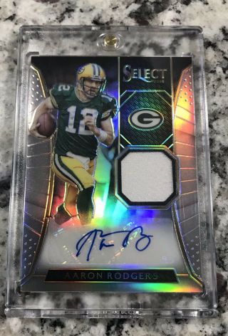 2016 Panini Select Aaron Rodgers Auto Jersey 5/5 Packers