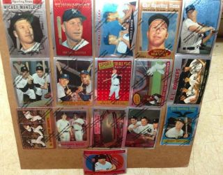 1997 Topps Mickey Mantle Finest Reprint Set Of 16 Cards York Yankees