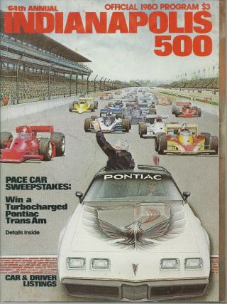 1980 Indy 500 Official Program - 64th Running Of Indianapolis Race
