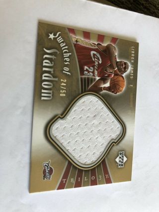 Lebron James 05 - 06 Ud Trilogy Swatches Of Stardom 24 Of 50 Very Rare