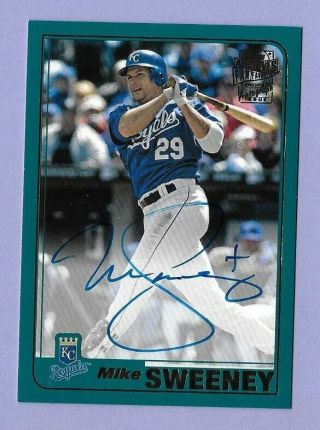 2019 Topps Archives Mike Sweeney 2001 Auto Kc Royals