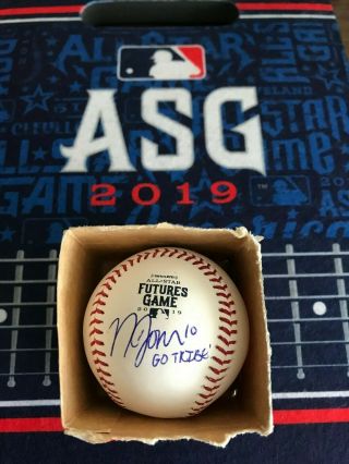 Nolan Jones Signed 2019 Futures Game Baseball Official Ball Indians Autograph
