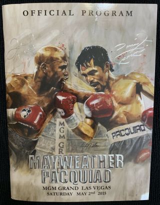 Floyd Money Mayweather & Manny Pac - Man Pacquiao Official Boxing Program