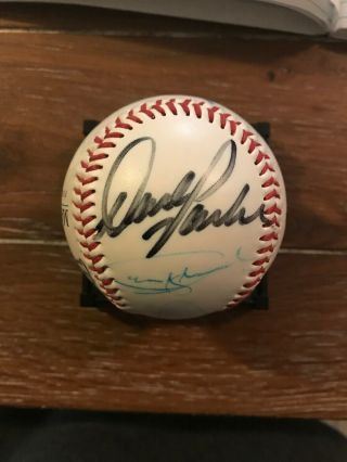 Signed Celebrity Old Timers Ball Ozzie Smith Fred Lynn Vida Blue Pete Rose Auto