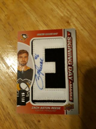 Zach Aston - Reese 2018 - 19 Sp Game - Signing Day Marks Auto Sdmza (3/35)
