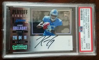2017 Contenders Kenny Golladay Playoff Ticket Auto Psa 9 /49 Autograph