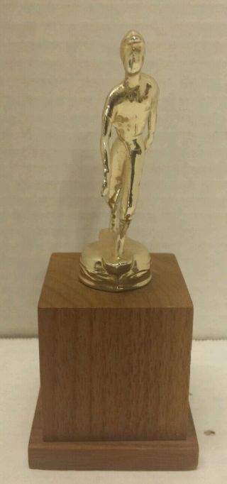 Vintage 60 ' s - 70 ' s Metal Player Baseball Trophy 2