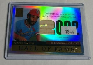 R6153 - Ozzie Smith - 2004 Topps Tribute Hall Of Fame - Game Bat -