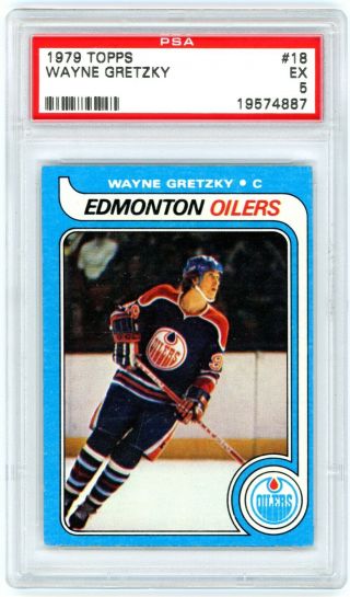 1979 Topps 18 Wayne Gretzky Rookie Card Psa Ex 5