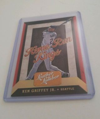 2019 Leather And Lumber - Ken Griffey Jr - Home Run Kings Gold Foil - 