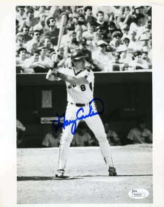 Gary Carter Jsa Autographed 8x10 Mets Photo Hand Signed Authentic