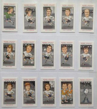 Derby County League Champions 1972 Complete Card Set