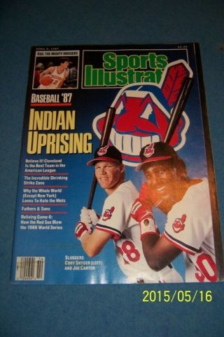 1987 Sports Illustrated Cleveland Indians Joe Carter Corey Snider No Label