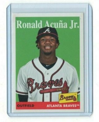 2019 Topps Archives Ronald Acuna Jr Photo Variation