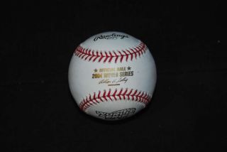 2004 World Series Official Baseball Boston Red Sox St.  Louis Cards Ao659