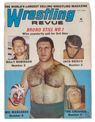 Wrestling Revue Nov 72 Bruno Still No.  1