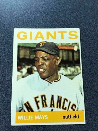 1964 Topps 150 Willie Mays San Francisco Giants Vgex (ap10)