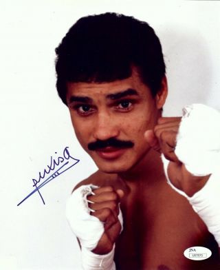 Alexis Arguello Signed Autographed 8x10 Photo Boxing Legend Wraps Jsa U07870