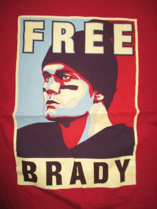 Tom Brady No.  12 England Patriots " Brady " (lg) T - Shirt Red