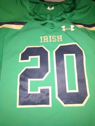 Under Armour Notre Dame Fighting Irish Game Style Cut Jersey Large Sewn Nwt