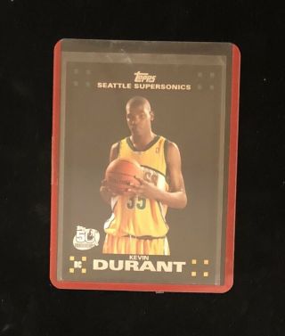 2007 - 08 Topps 112 Kevin Durant Seattle Supersonics Rc Rookie