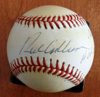 Hofer Rich Ashburn Autograph Signed Onl Coleman Stat Baseball Jsa
