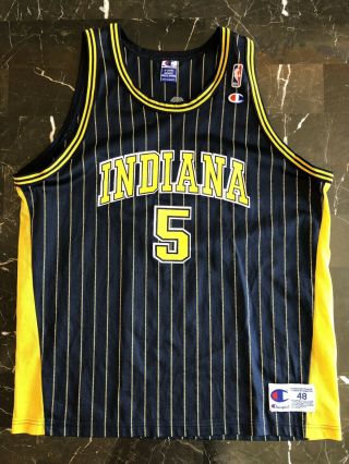 Indiana Pacers Jalen Rose Champion Jersey Size 48