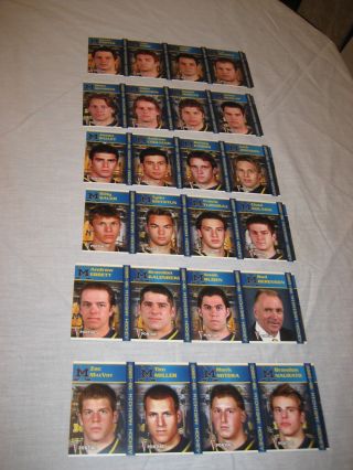 2005 - 06 Michigan Hockey Card Team Set Of 24 Cards