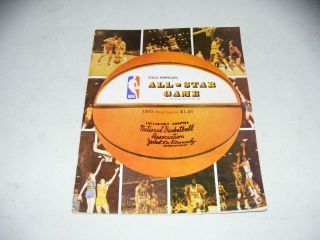 1973 Nba All - Stars Game Program