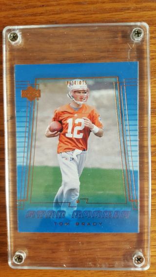 2000 Upper Deck Tom Brady 254 Football Card Rookie Rc