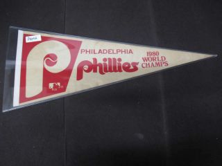 1980 Philadelphia Phillies World Series Champions Vintage Pennant Pn042
