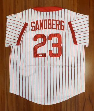 Ryne Sandberg Autographed Signed Jersey Chicago Cubs Jsa