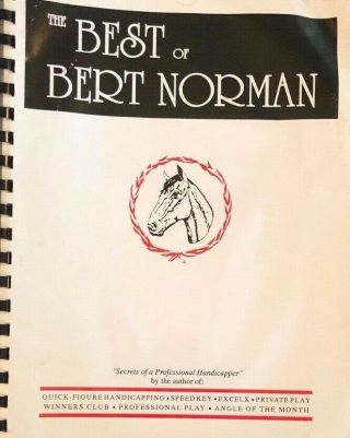 The Best Of Bert Norman - Horse Race Handicapping