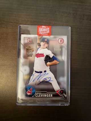 2019 Topps Archives Signature 1st Bowman Mike Clevinger 50/99