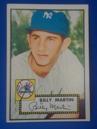 1952 Topps Billy Martin Rookie Rc 175 Psa