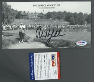Phil Mickelson Golf Signed Scorecard Auto Autograph Psa/dna