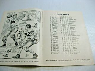 1949 NCAA OHIO STATE v USC FOOTBALL PROGRAM VIC JANOWICZ HEISMAN FRANK GIFFORD 3