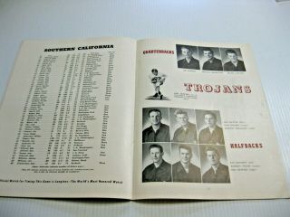 1949 NCAA OHIO STATE v USC FOOTBALL PROGRAM VIC JANOWICZ HEISMAN FRANK GIFFORD 5