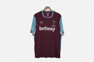 West Ham United 2016/2017 Home Football Shirt Jersey Umbro Size Xxl Adult